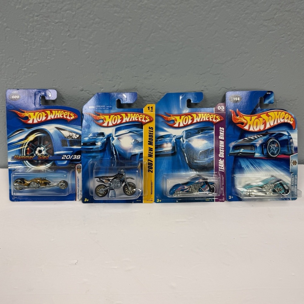 Hot Wheels Bent Cards Still Sealed Lot Of 4 Various Models